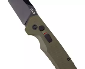 Zavírací nůž Tekto Knives A3 Delta, OD Green - černý detail