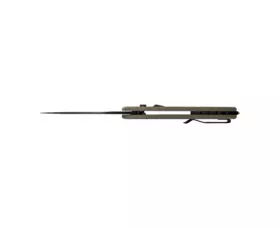 Zavírací nůž Tekto Knives A3 Delta, OD Green - černý detail