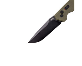 Zavírací nůž Tekto Knives A3 Delta, OD Green - černý detail
