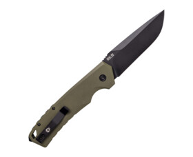 Zavírací nůž Tekto Knives A3 Delta, OD Green - černý detail