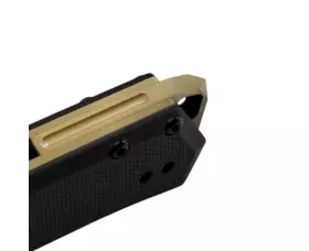 Zavírací nůž Tekto Knives F1 Alpha, černý - bronzový detail