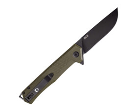 Zavírací nůž Tekto Knives F1 Alpha, zelený - černý detail
