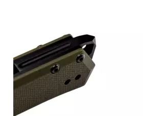 Zavírací nůž Tekto Knives F1 Alpha, zelený - černý detail