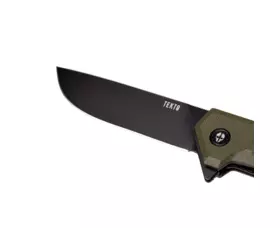 Zavírací nůž Tekto Knives F1 Alpha, zelený - černý detail