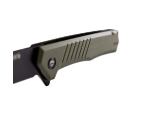 Zavírací nůž Tekto Knives F1 Alpha, zelený - černý detail