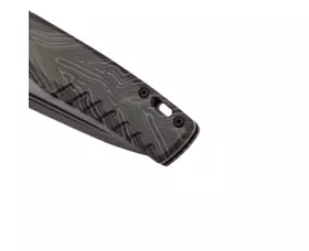 Zavírací nůž Tekto Knives F3 Charlie, Damašková G10 rukojeť - černý detail