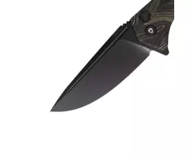 Zavírací nůž Tekto Knives F3 Charlie, Damašková G10 rukojeť - černý detail