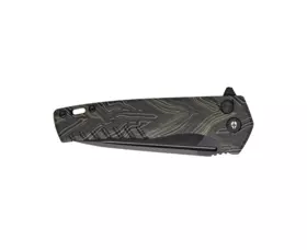 Zavírací nůž Tekto Knives F3 Charlie, Damašková G10 rukojeť - černý detail