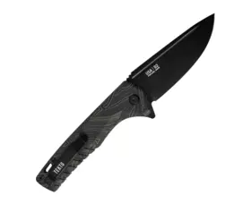 Zavírací nůž Tekto Knives F3 Charlie, Damašková G10 rukojeť - černý detail