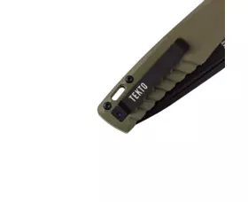 Zavírací nůž Tekto Knives F3 Charlie, OD Green - černý detail