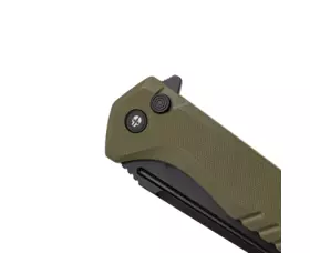 Zavírací nůž Tekto Knives F3 Charlie, OD Green - černý detail