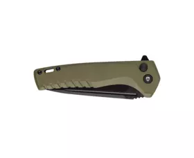 Zavírací nůž Tekto Knives F3 Charlie, OD Green - černý detail