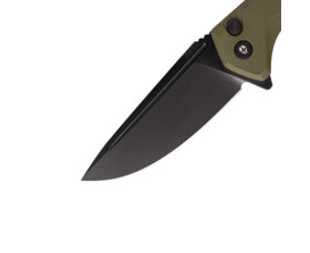 Zavírací nůž Tekto Knives F3 Charlie, OD Green - černý detail
