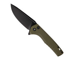Zavírací nůž Tekto Knives F3 Charlie, OD Green - černý detail