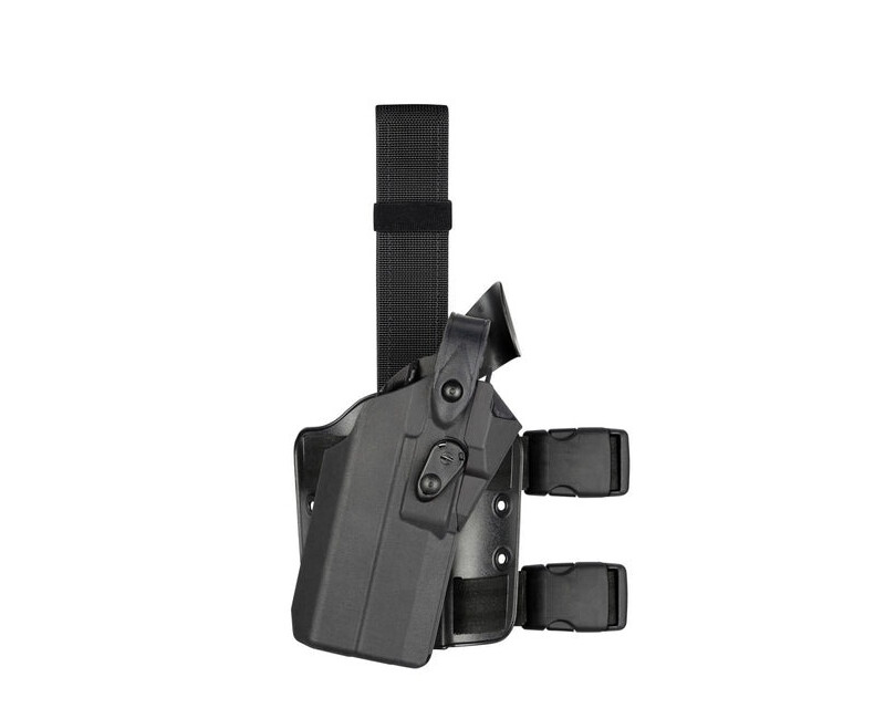 Stehenní pouzdro 7304RDS 7TS™ ALS/® pro Glock 17 GEN 1 - 5 s X300U,TLR-1HL a kolimátorem, pravostranné, černé