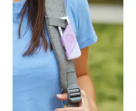 Osobní alarm s LED svítilnou, fialový