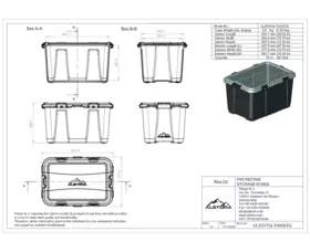 Odolný úložný box Alstora 76L