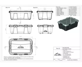 Odolný úložný box Alstora 46L
