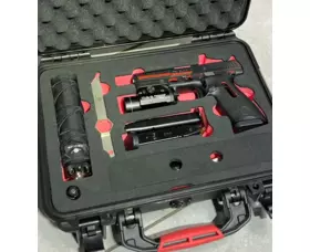 Odolný kufr HPRC 2350 s výřezem pro CZ P10C, černý