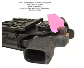 OT Defense Nub Mod s lepidlem pro 7TS pouzdra - černý, pravostranný