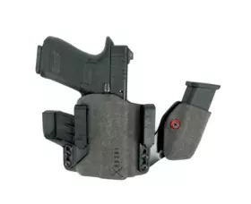 Pouzdro pro skryté nošení Safariland INCOG X® IWB RDS pro Glock 17/19 se svítilnou a kolimátorem, levostranné, černé, s pouzdrem na zásobník