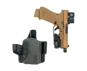 Pouzdro pro skryté nošení Safariland INCOG X® IWB RDS pro Glock 17/19 se svítilnou a kolimátorem, levostranné, černé, s pouzdrem na zásobník