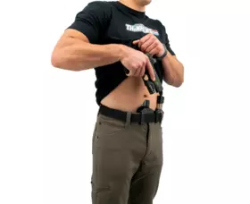 Pouzdro pro skryté nošení Safariland INCOG X® IWB RDS pro Glock 43X/48  se svítilnou a kolimátorem, levostranné, černé, s pouzdrem na zásobník