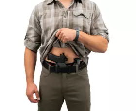 Pouzdro pro skryté nošení Safariland INCOG X® IWB RDS pro Glock 43X/48, levostranné, černé, s pouzdrem na zásobník