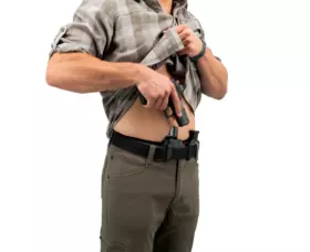 Pouzdro pro skryté nošení Safariland INCOG X® IWB RDS pro Glock 43X/48, levostranné, černé, s pouzdrem na zásobník
