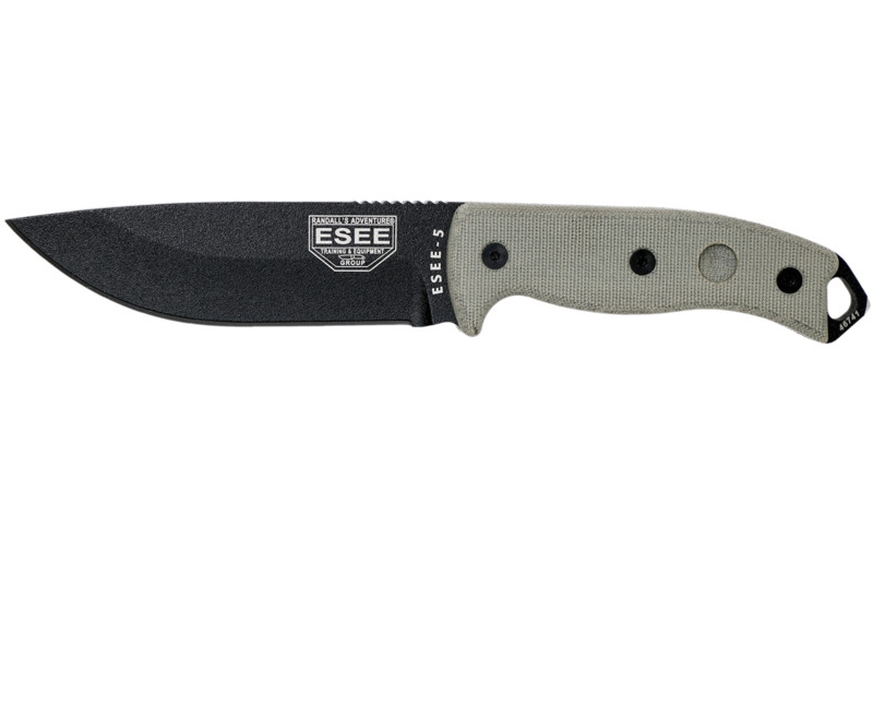 Nůž pevný ESEE Model 5 plain, Black